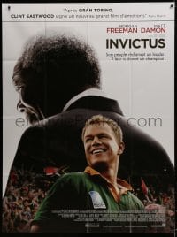 5j480 INVICTUS French 1p 2010 Morgan Freeman as Nelson Mandela, Matt Damon, rugby!