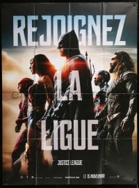 5j501 JUSTICE LEAGUE teaser French 1p 2017 Batman, Wonder Woman, Aquaman, Flash & Cyborg!