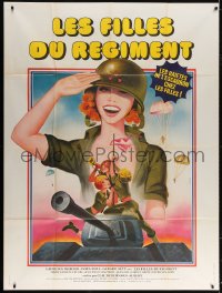 5j553 LES FILLES DU REGIMENT French 1p 1978 Claude Bernard-Aubert, great Landi art of sexy soldiers