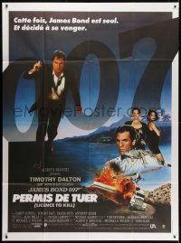 5j556 LICENCE TO KILL French 1p 1989 Timothy Dalton as James Bond 007, he's out for revenge!