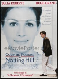 5j661 NOTTING HILL French 1p 1999 famous star Julia Roberts falls for man-on-the-street Hugh Grant!