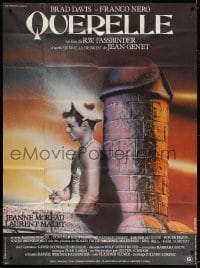 5j730 QUERELLE style B French 1p 1982 Fassbinder, ultra-outrageous withdrawn phallic art by Baltimore
