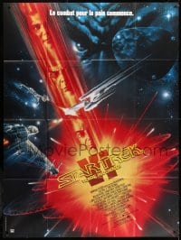 5j842 STAR TREK VI French 1p 1992 William Shatner, Leonard Nimoy, art by John Alvin!
