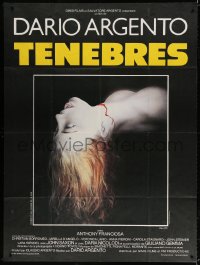 5j866 TENEBRE French 1p 1983 Dario Argento giallo, creepy image of bloody dead girl's head!