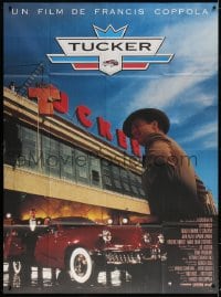 5j918 TUCKER: THE MAN & HIS DREAM French 1p 1988 Coppola, different image of Jeff Bridges & car!