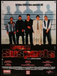5j929 USUAL SUSPECTS French 1p R1990s Kevin Spacey showing watch, Baldwin, Byrne, Palminteri!