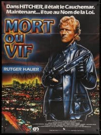 5j944 WANTED DEAD OR ALIVE French 1p 1987 Rutger Hauer is the best there is at a job he hates!