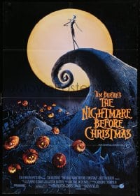 5k312 NIGHTMARE BEFORE CHRISTMAS Aust 1sh 1994 Tim Burton, Disney, great Halloween horror image!