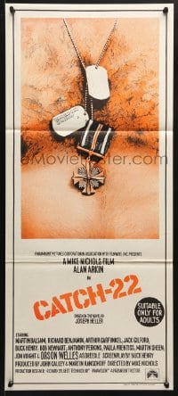 5k451 CATCH 22 Aust daybill 1970 directed by Mike Nichols, based on the novel by Joseph Heller!