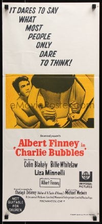 5k458 CHARLIE BUBBLES Aust daybill 1968 Albert Finney, Colin Blakely, Billie Whitelaw, Liza Minnelli's 1st!