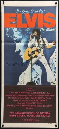 5k525 ELVIS Aust daybill 1979 Kurt Russell as Presley, directed by John Carpenter, rock & roll!