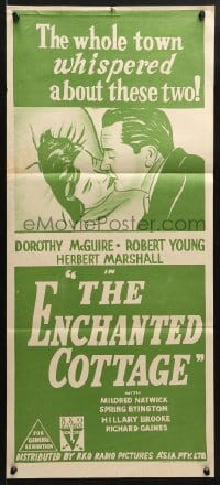 5k526 ENCHANTED COTTAGE Aust daybill 1945 Dorothy McGuire & Robert Young live in a fantasy world!