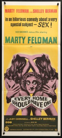 5k532 EVERY HOME SHOULD HAVE ONE Aust daybill 1976 Marty Feldman, Shelley Berman, Think Dirty!