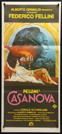 5k548 FELLINI'S CASANOVA Aust daybill 1976 Il Casanova di Federico Fellini, Donald Sutherland!