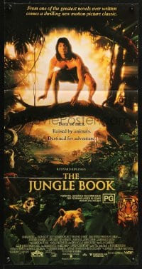 5k663 JUNGLE BOOK Aust daybill 1995 Disney, Jason Scott Lee as Mowgli, Rudyard Kipling classic!