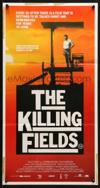 5k671 KILLING FIELDS Aust daybill 1985 Roland Joffe, Sam Waterston, John Malkovich, Haing S. Ngor!