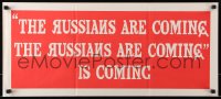 5k849 RUSSIANS ARE COMING teaser Aust daybill 1966 Carl Reiner, Russians vs Americans, horizontal!