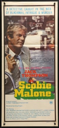 5k854 SCOBIE MALONE Aust daybill 1975 close up of a new excitingly different Jack Thompson!