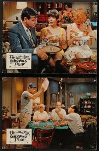 5k093 ODD COUPLE 2 German LCs R1970s great completely different images of Walter Matthau, poker!