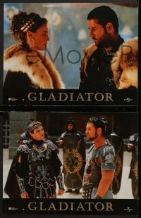 5k042 GLADIATOR 8 French LCs 2000 Russell Crowe, Phoenix, Nielson, Reed, Hounsou, Ridley Scott!