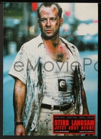 5k066 DIE HARD WITH A VENGEANCE 12 German LCs 1995 Bruce Willis, cool image of Jeremy Irons!