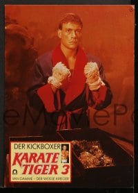 5k058 KICKBOXER 17 German LCs 1989 Jean-Claude Van Damme, ancient sport becomes a deadly game!