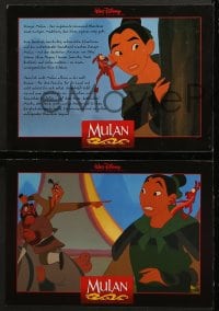 5k077 MULAN 8 German LCs 1998 Walt Disney Ancient China cartoon, cool animated action!