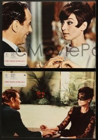 5k014 HOW TO STEAL A MILLION 12 Spanish LCs R1977 sexy Audrey Hepburn & Peter O'Toole!