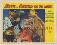 5m343 ABBOTT & COSTELLO GO TO MARS LC #2 1953 Bud & Lou with beautiful Mari Blanchard in space!