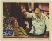 5m345 ABBOTT & COSTELLO MEET THE INVISIBLE MAN LC #4 1951 Paul Maxey tries to hypnotize Lou!