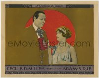 5m347 ADAM'S RIB LC 1923 Cecil B DeMille's tale of infidelity, Anna Q. Nilsson has affair w/a king!
