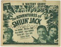 5m006 ADVENTURES OF SMILIN' JACK chapter 5 TC 1942 Tom Brown, Sidney Toler, A Watery Grave!
