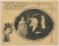 5m352 ALL NIGHT LC R1921 Rudolph Valentino & Carmel Myers pretend to be a rich society couple!