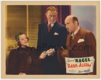 5m361 BANK ALARM LC 1937 pretty Eleanor Hunt with smoking Conrad Nagel & Vince Barnett!