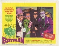 5m366 BATMAN LC #4 1966 great portrait of the villains, Penguin, Riddler, Catwoman & Joker!