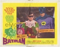 5m368 BATMAN LC #6 1966 great close image of Adam West & Burt Ward in costume in Bat Cave!