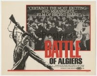 5m014 BATTLE OF ALGIERS TC R1970s Gillo Pontecorvo's La Battaglia di Algeri, image of protesters!