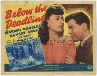 5m016 BELOW THE DEADLINE TC 1945 Warren Douglas takes over his brother's illegal casino, Ames!