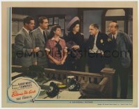 5m381 BETWEEN US GIRLS LC 1942 Diana Barrymore, Robert Cummings & Kay Francis in courthouse!