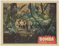 5m398 BOMBA THE JUNGLE BOY LC #6 1949 Peggy Ann Garner and Johnny Sheffield in the jungle!