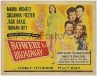 5m027 BOWERY TO BROADWAY TC 1944 Maria Montez, Susanna Foster, Manhattan's most memorable musical!