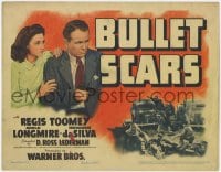 5m031 BULLET SCARS TC 1942 Regis Toomey with gun, Adele Longmire, Howard da Silva, crime!