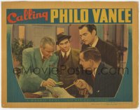 5m409 CALLING PHILO VANCE LC 1940 James Stephenson as the great detective looking at clue!