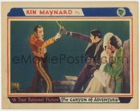 5m410 CANYON OF ADVENTURE LC 1928 suave Ken Maynard protects pretty senorita Virginia Brown Faire!