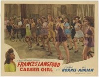 5m411 CAREER GIRL LC 1944 pretty Frances Langford in chorus line with sexy young girls!