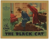 5m412 CASE OF THE BLACK CAT LC 1936 Craig Reynolds beating up man on ground, Perry Mason mystery!