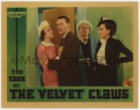 5m414 CASE OF THE VELVET CLAWS LC 1936 1st Perry Mason, Warren William & Dodd held at gunpoint!
