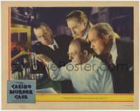 5m415 CASINO MURDER CASE LC 1935 Paul Lukas as Philo Vance watches scientist test brain for poison!