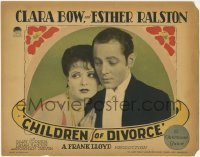 5m424 CHILDREN OF DIVORCE LC 1927 wonderful c/u of young Clara Bow leaning against Einar Hanson!