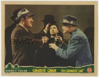5m426 CHINESE CAT LC 1944 c/u of two bad guys threatening Benson Fong with knife at his throat!